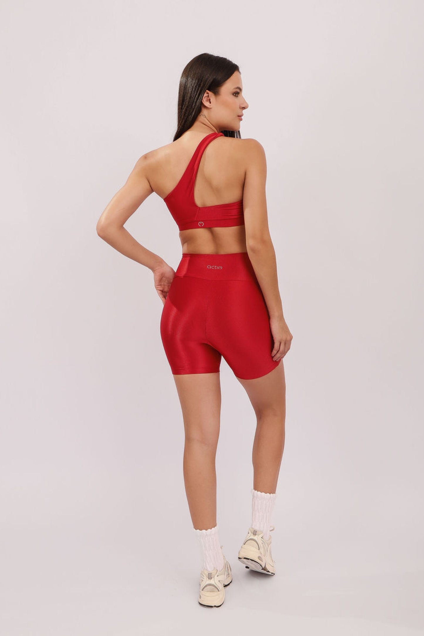 Conjunto Top Unique + Short Pocket Cherry