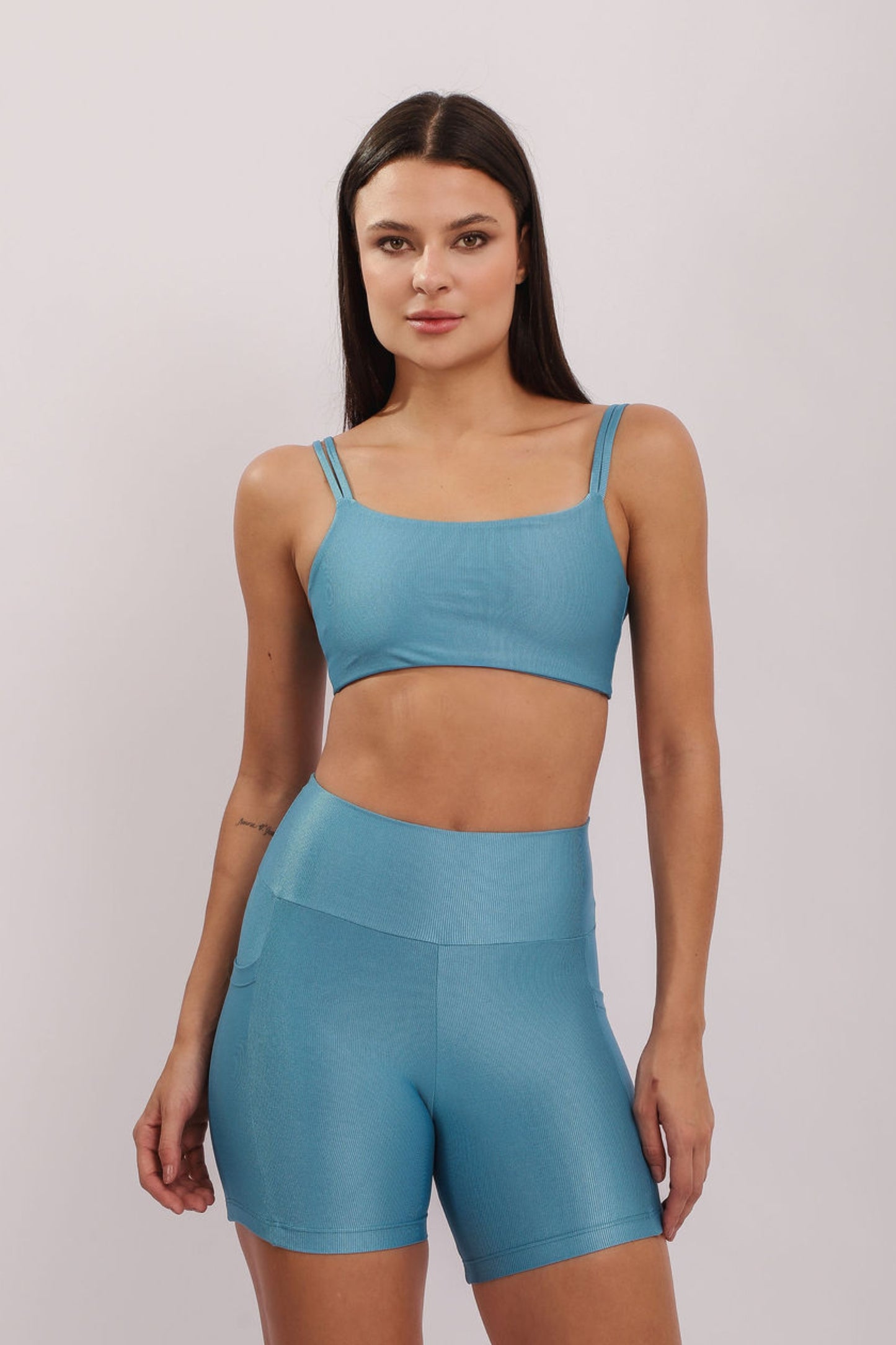 Conjunto Top Strap + Short Pocket Ocean