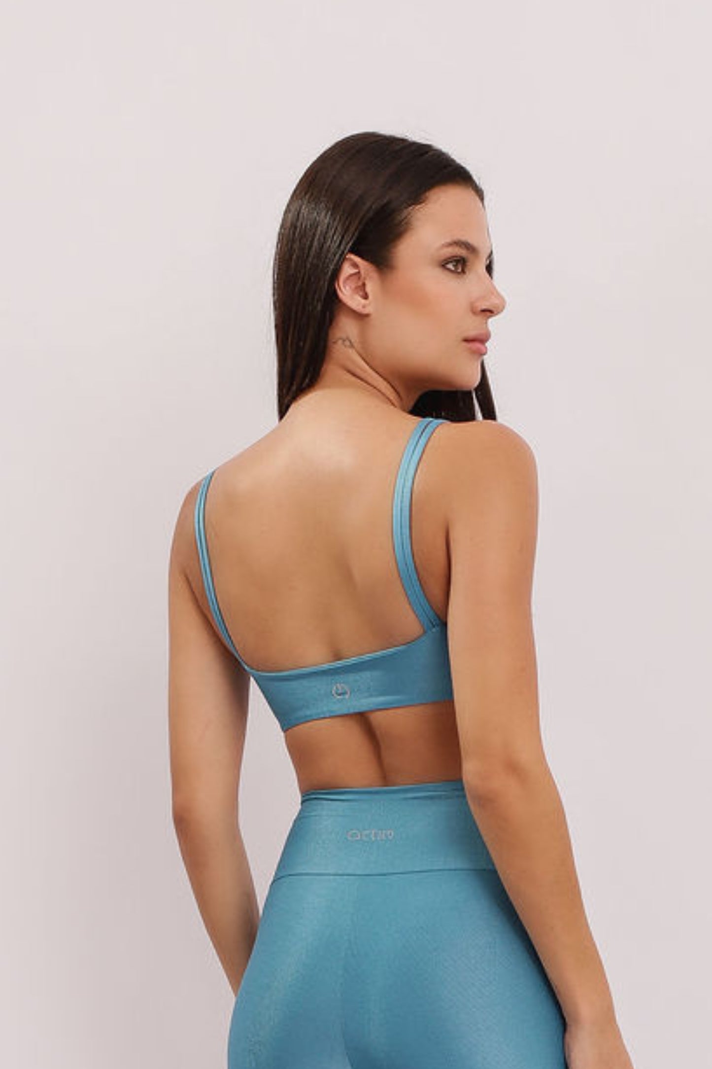 Conjunto Top Strap + Legging Pocket Ocean