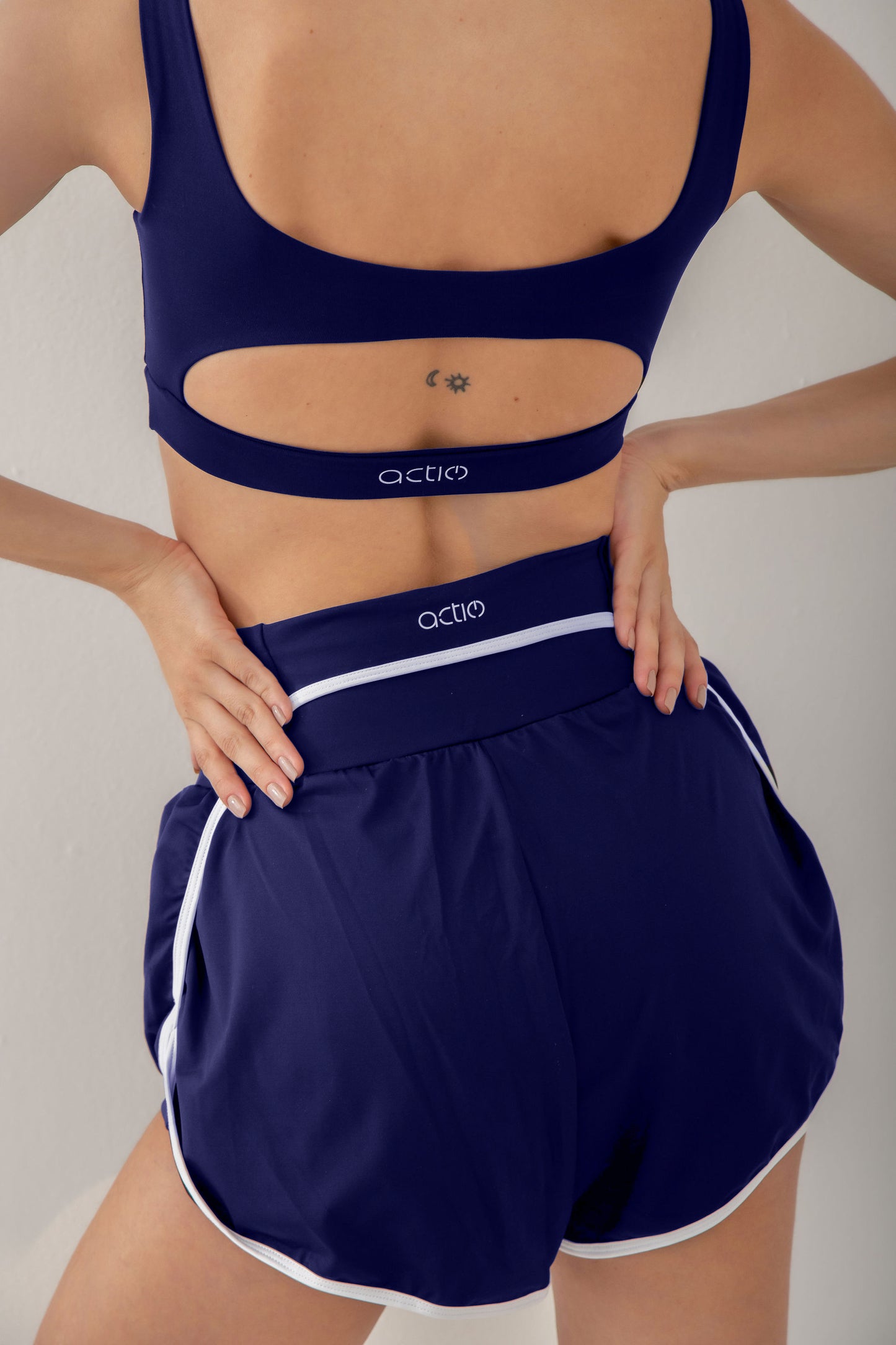 Conjunto Short Sports + Top Wave Navy