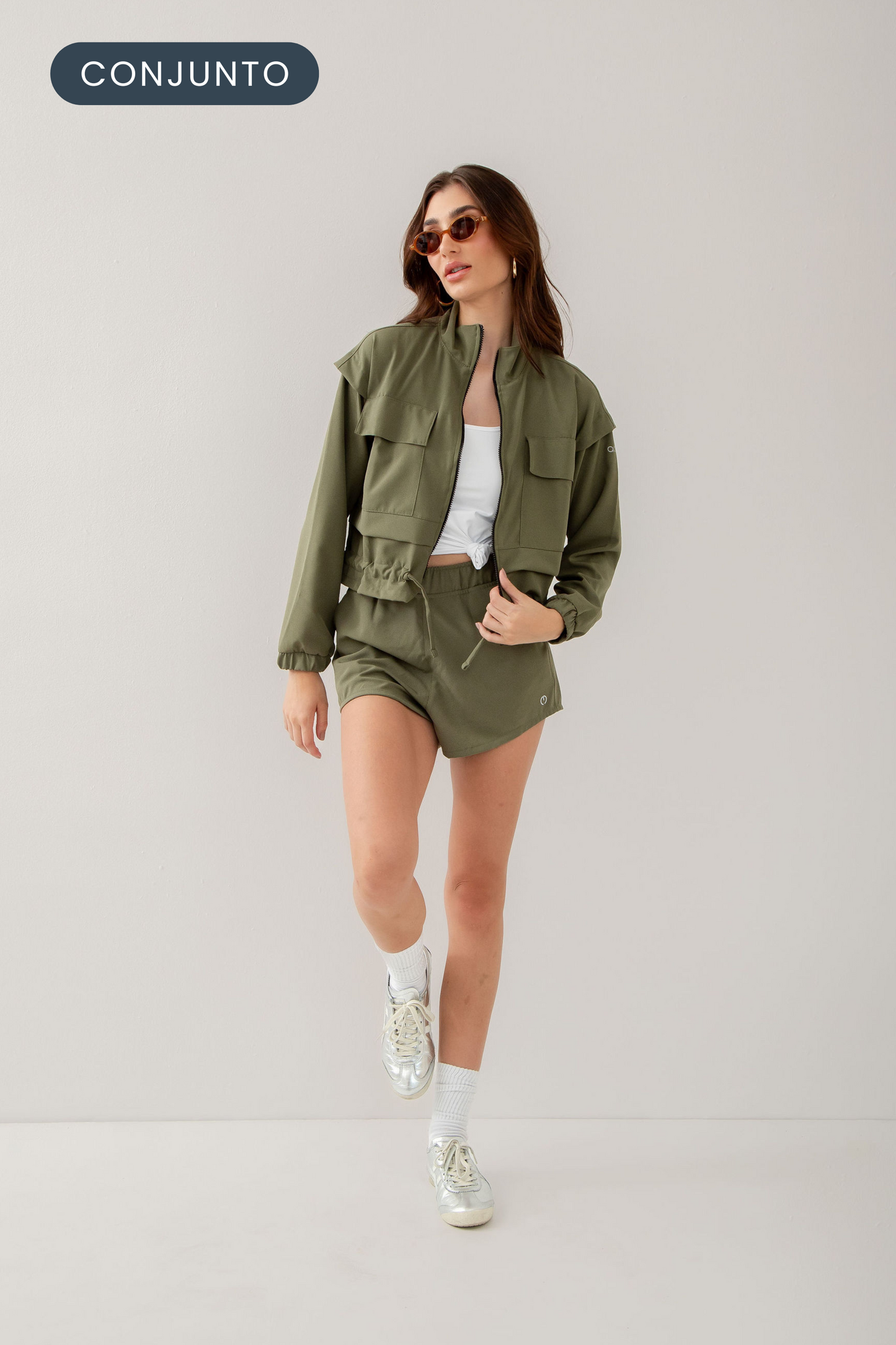Conjunto Jaqueta Urban + Short Urban Militar